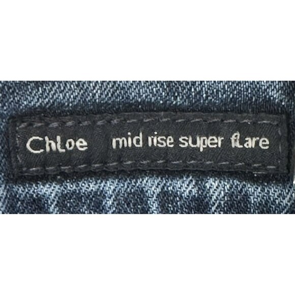 Citizens Of Humanity Womens Jeans Chloe Super Flare Wide Leg Mid Rise Size 25 - Picture 10 of 16